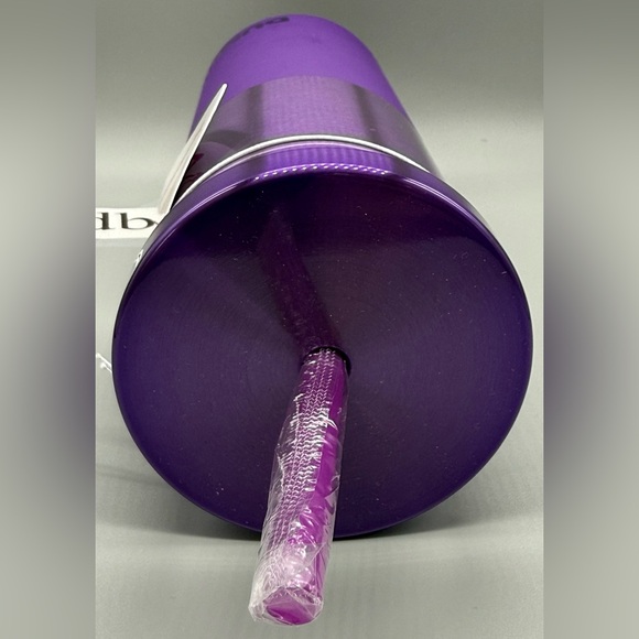 Dunkin ' PURPLE Polished/Matte Stainless Steel Sipper Tumbler 20oz - NWT - Picture 4 of 5